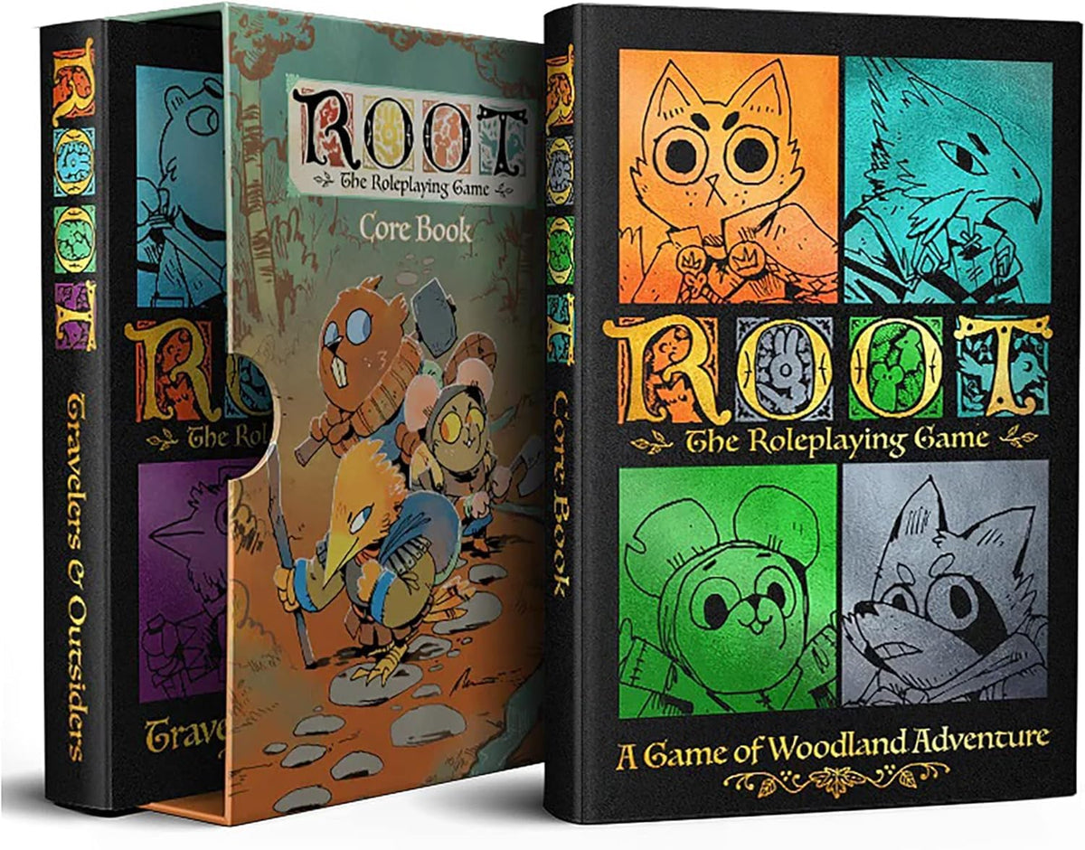 Magpie Games Root Deluxe Set core book and expansion for immersive, collaborative tabletop adventures