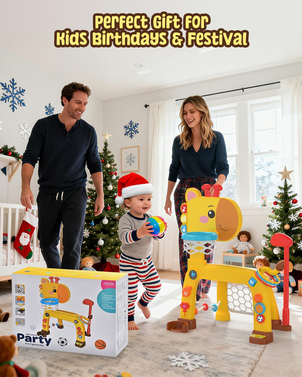 MAGTHIC sturdy ABS construction provides durable, stable setup for ages 1-3.