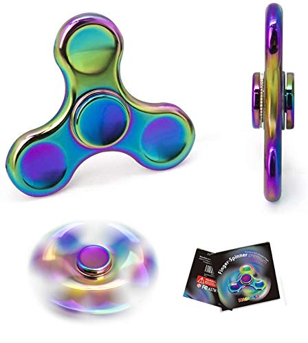 MAGTiMES Rainbow Spinner in motion highlights vibrant color and steady spin.