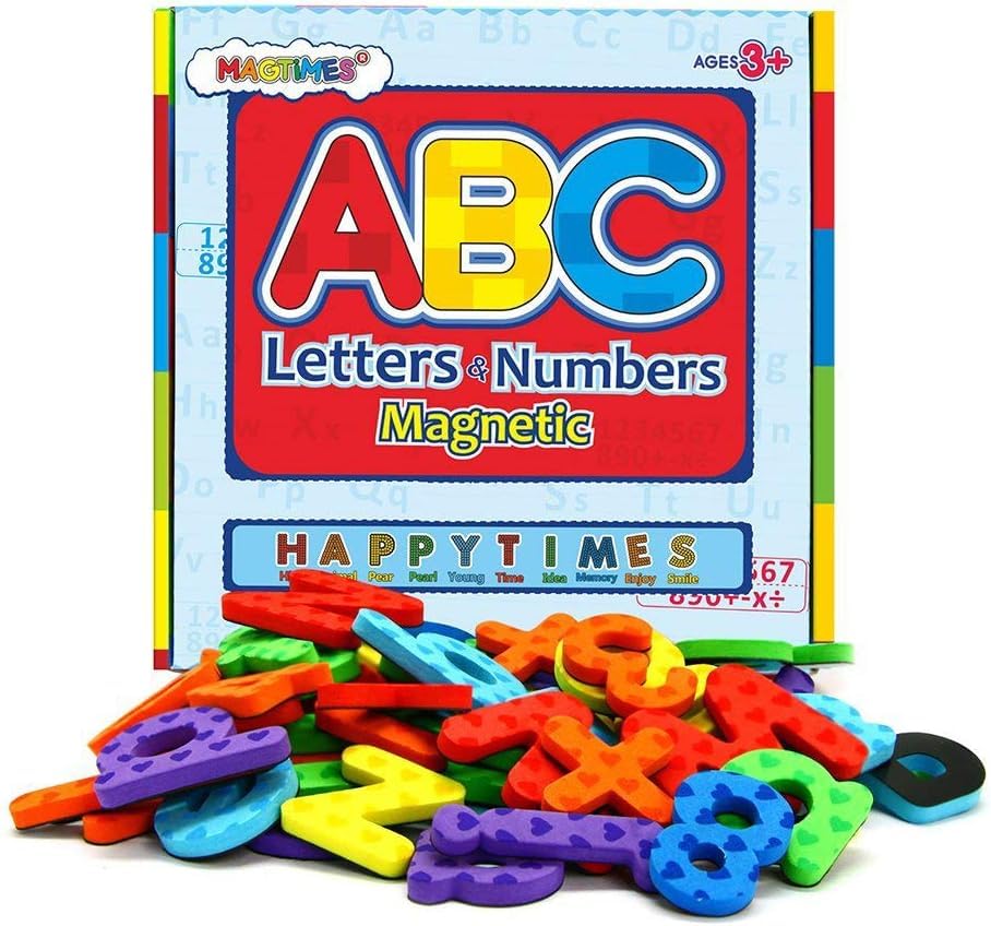 MAGTiMES uppercase and lowercase letters set for early word building.