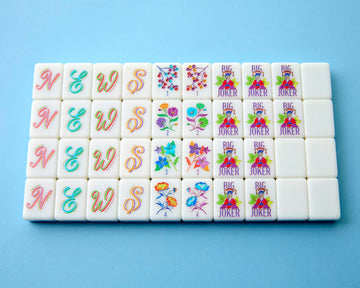 Blossom 108 standard tiles by Mahjong Co with crisp artwork