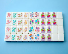 Blossom 108 standard tiles by Mahjong Co with crisp artwork
