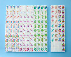 Blossom tiles close-up by Mahjong Co highlighting glossy finish and durability