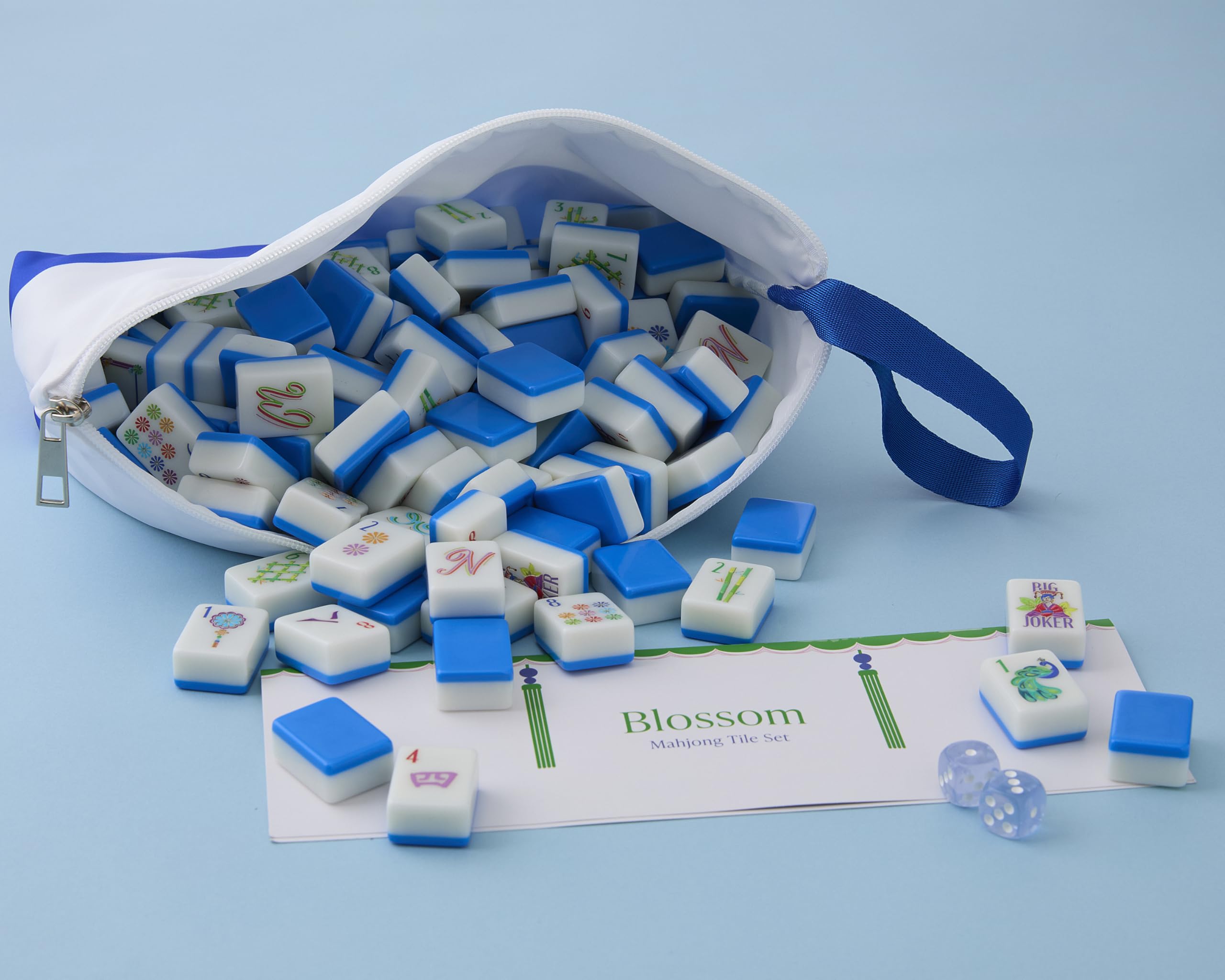 Eco-friendly recycled material used in Mahjong Co Blossom tiles