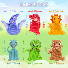 MAHMLOW dinosaur silicone texture close-up emphasizes durable, washable design.