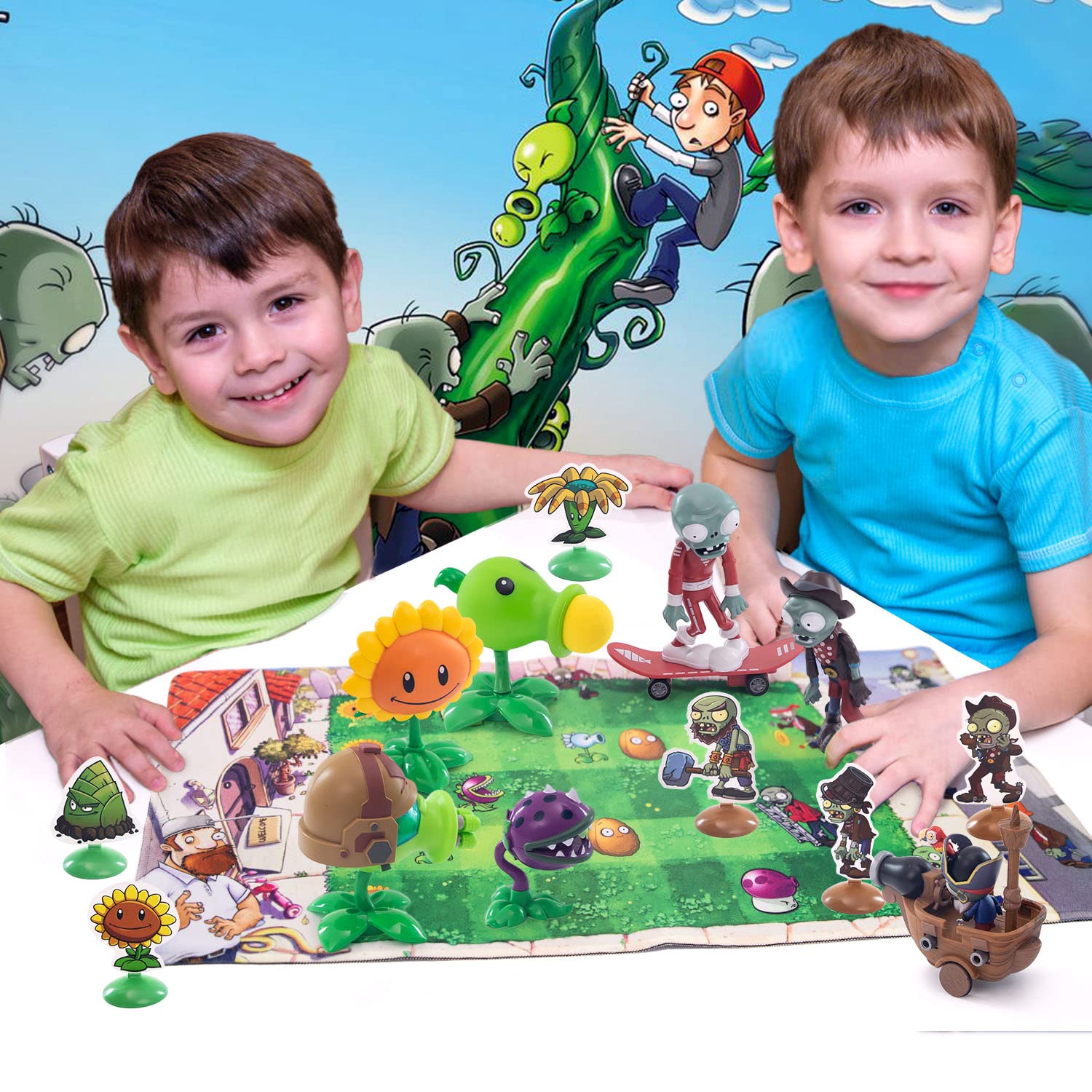 Maikerry PVZ Skateboard figure spins smoothly for action scenes