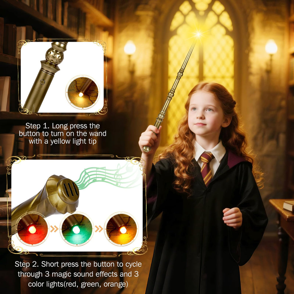 Maikoi light up magic wand control panel, easy grip for tiny hands.