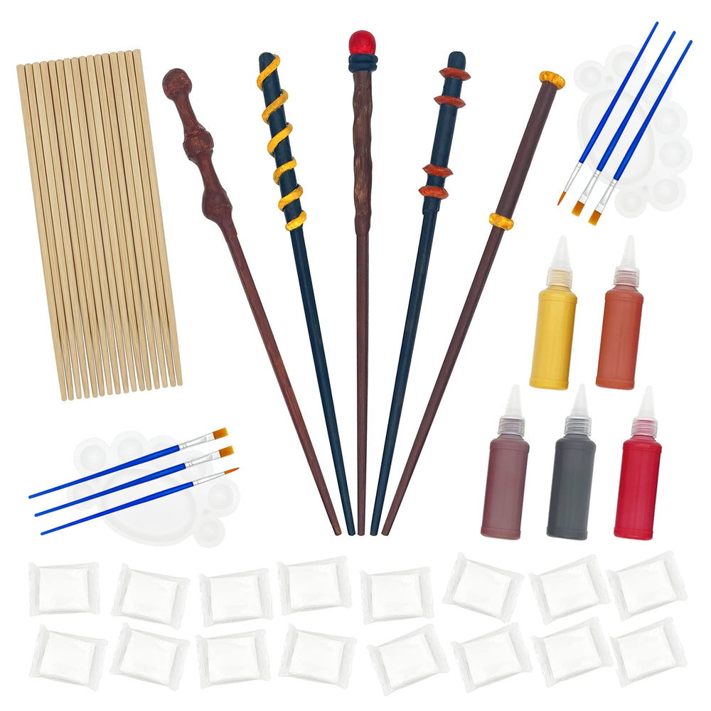 Maikoi wand making kit with 16 wand bases for creative party activity