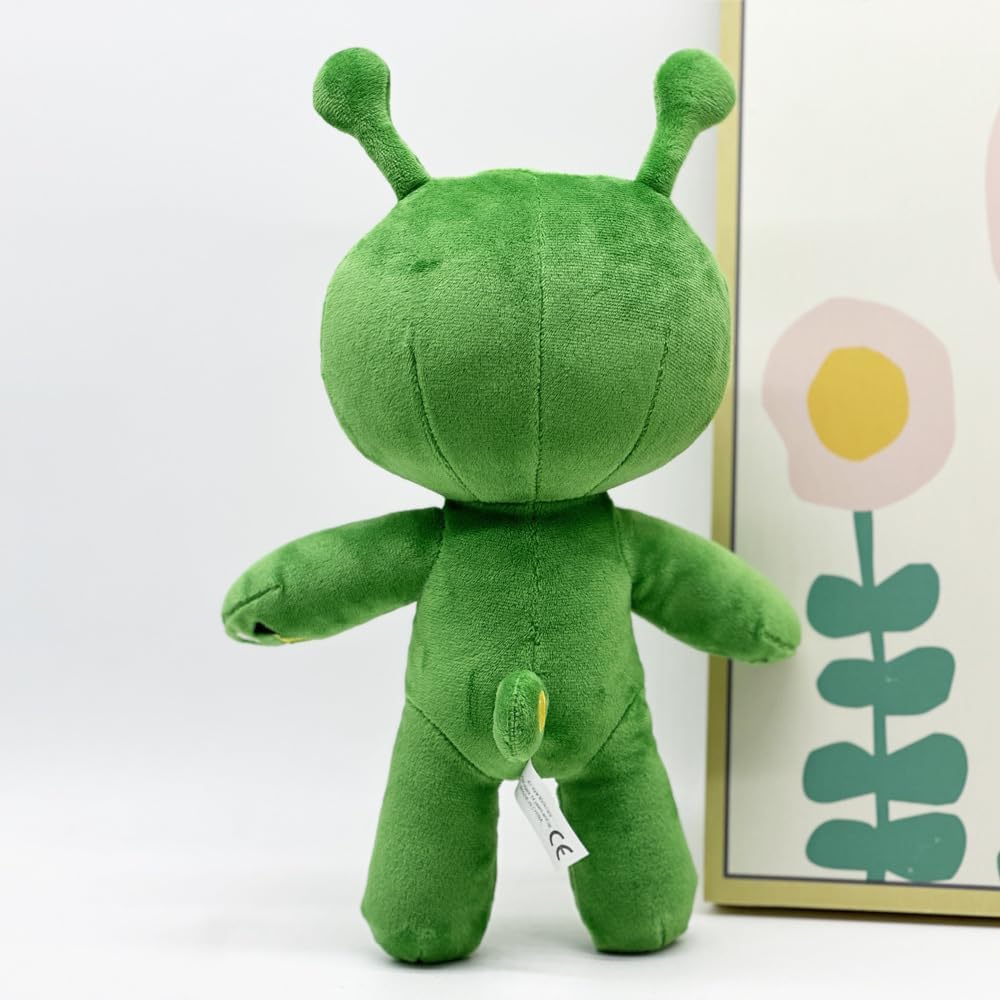MAIPAI 13-inch green alien plush full-body view, ideal for bedtime and display.