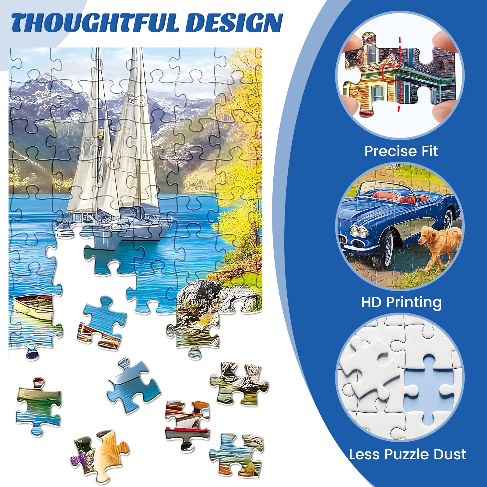 Maiqufa 500-piece puzzle delivers a challenging yet rewarding home decor accent