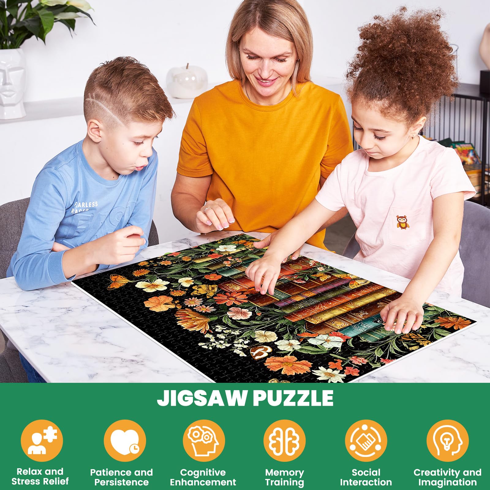 Maiqufa recycled cardboard puzzle with anti-glare finish for easy handling
