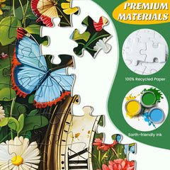 Maiqufa recycled cardboard puzzle with eco-friendly inks for vibrant images