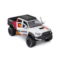 Maisto 1:27 Toyota Tacoma TRD Pro trunk open for interactive display