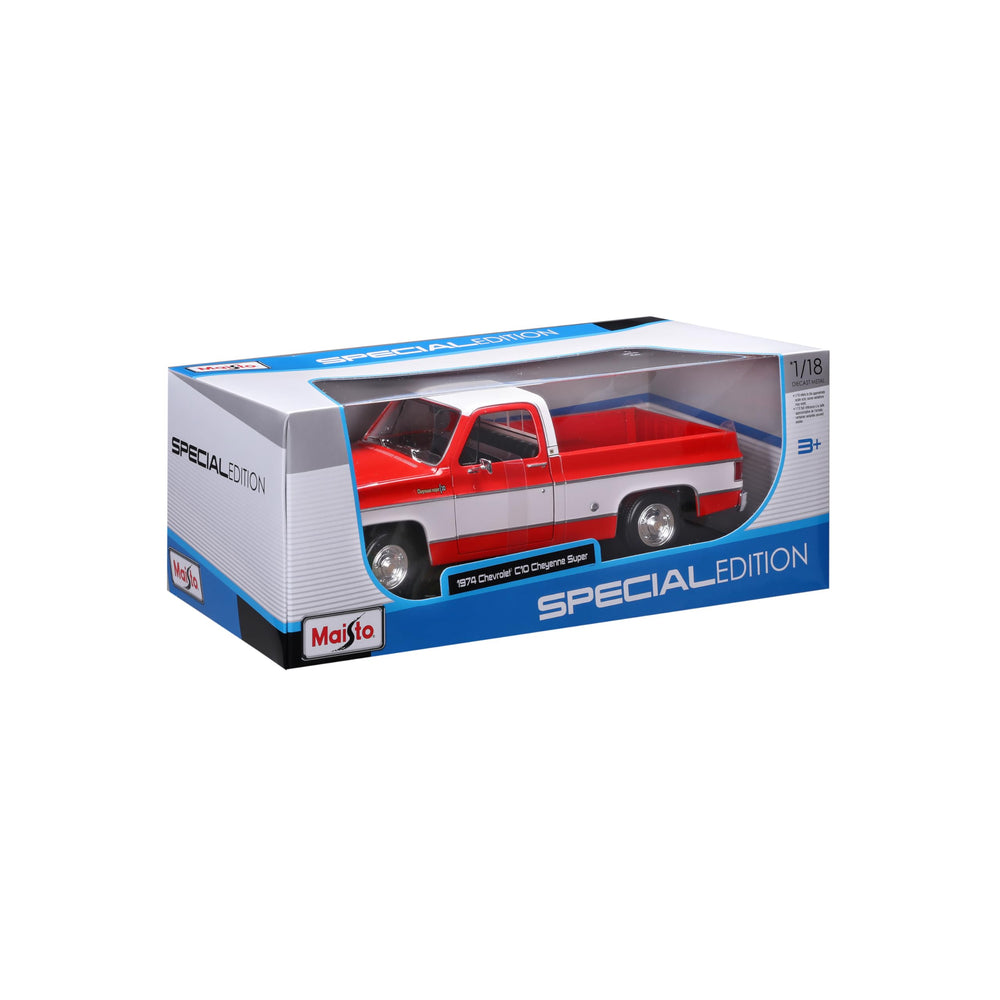 Maisto 1:18 Special Edition C10 Cheyenne Super mounted on plastic display stand