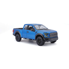 Maisto Ford F-150 Raptor blue body replica with die-cast finish for premium display.