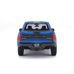 Maisto Ford F-150 Raptor blue interior detailing for collector interest.