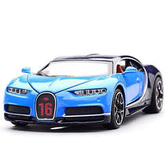 Maisto Bugatti Chiron 1:24 front view highlights true-to-scale detailing for display