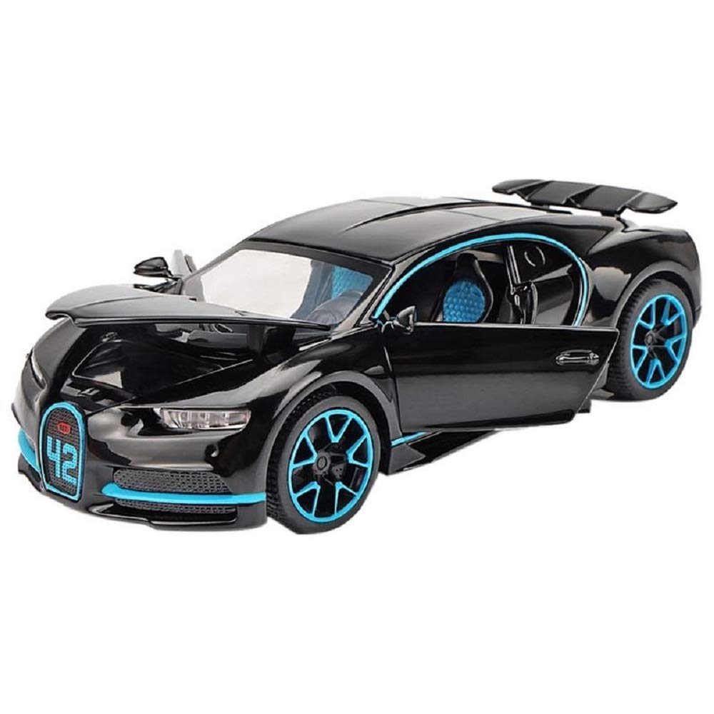 Maisto Bugatti Chiron 1:24 rear view shows glossy finish and authenticity