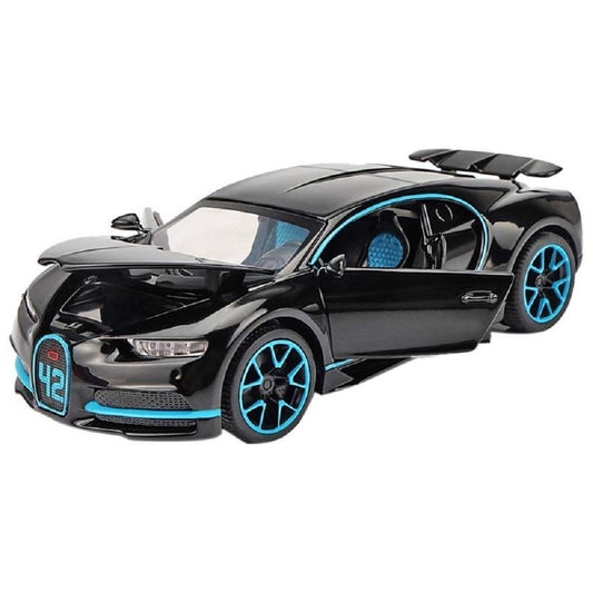 Maisto Bugatti Chiron 1:24 rear view shows glossy finish and authenticity