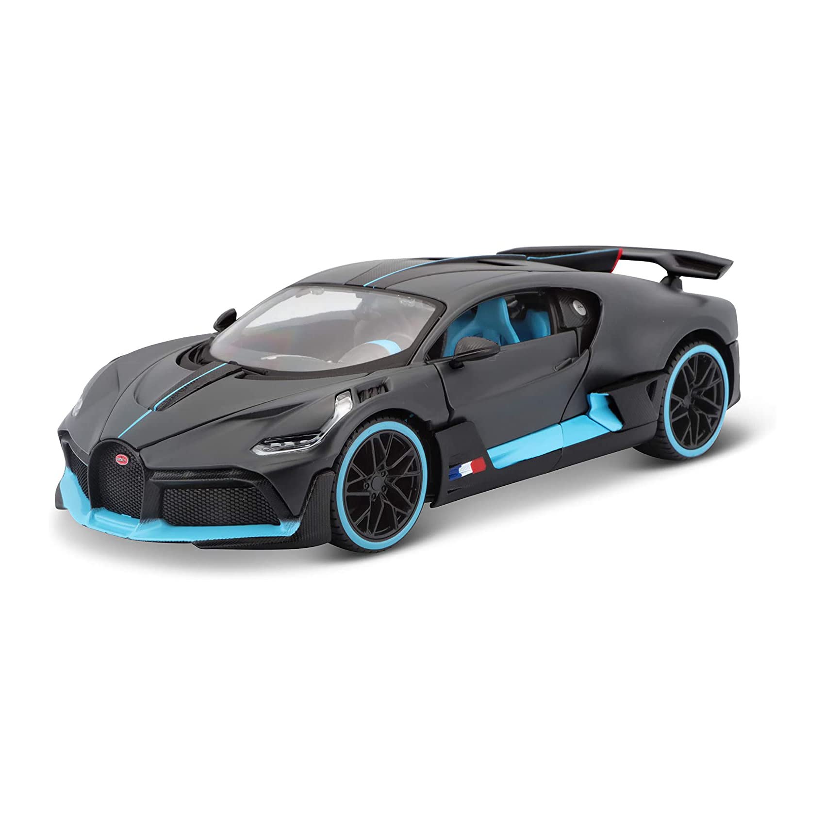 Maisto Bugatti DIVO 1:24 opening doors model for display.