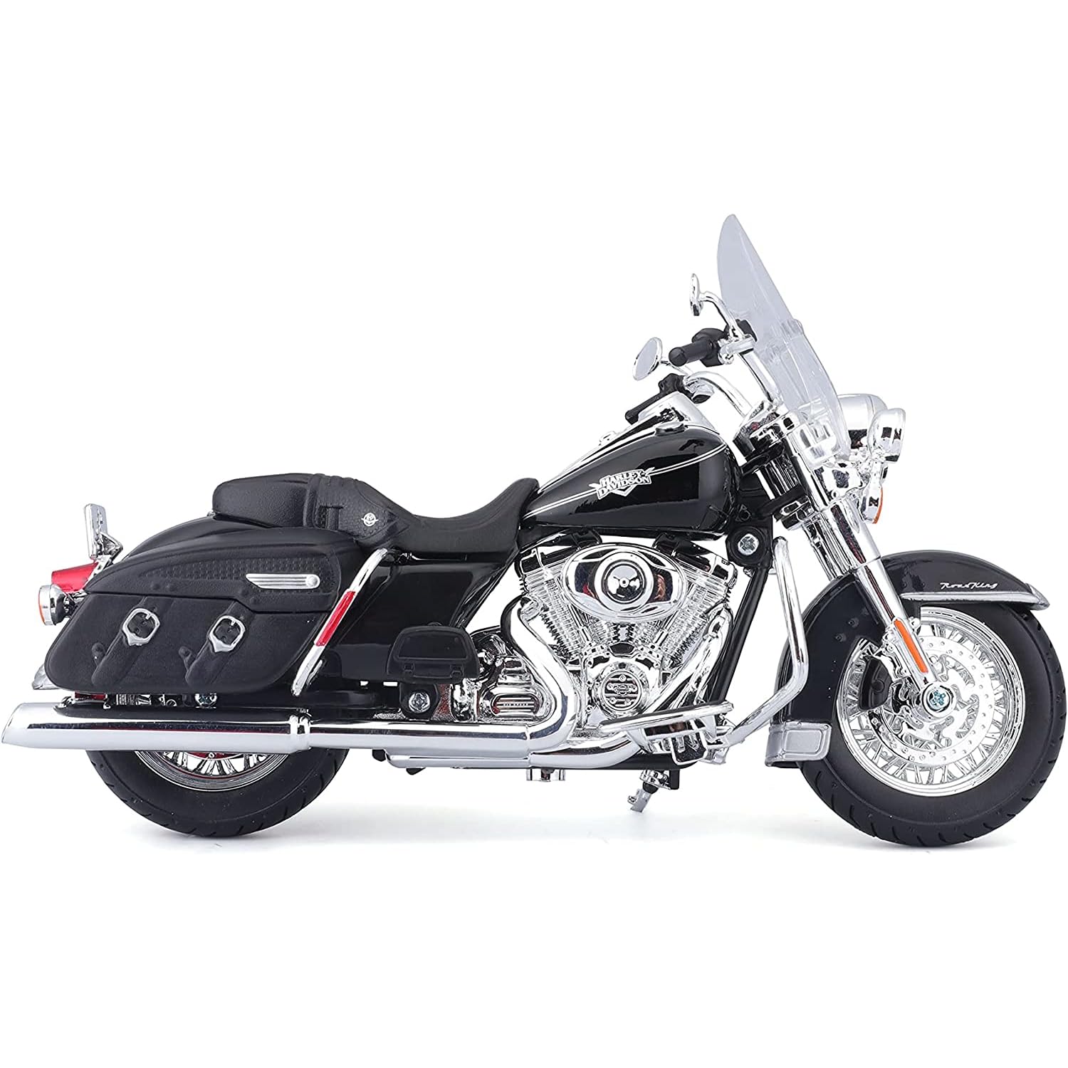 Maisto Harley-Davidson 1:12 Road King Classic cockpit and handlebars.
