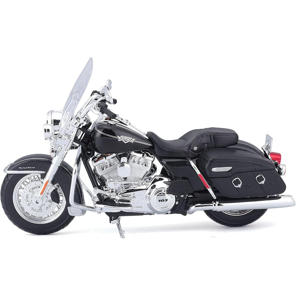 Maisto Harley-Davidson 1:12 Road King Classic wheel and tire close-up.