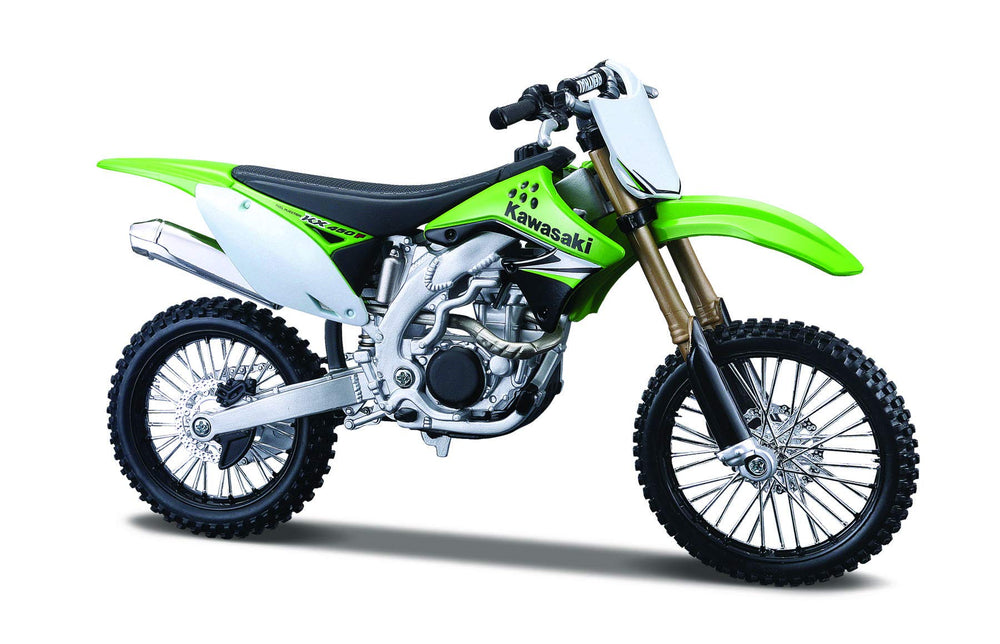 Maisto Kawasaki KX 450F 1:12 scale model kit ready for display and collection