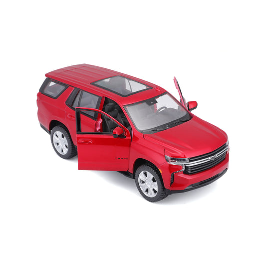 Maisto M31533 Chevy Tahoe 1/24 red side view durable toy for storytelling