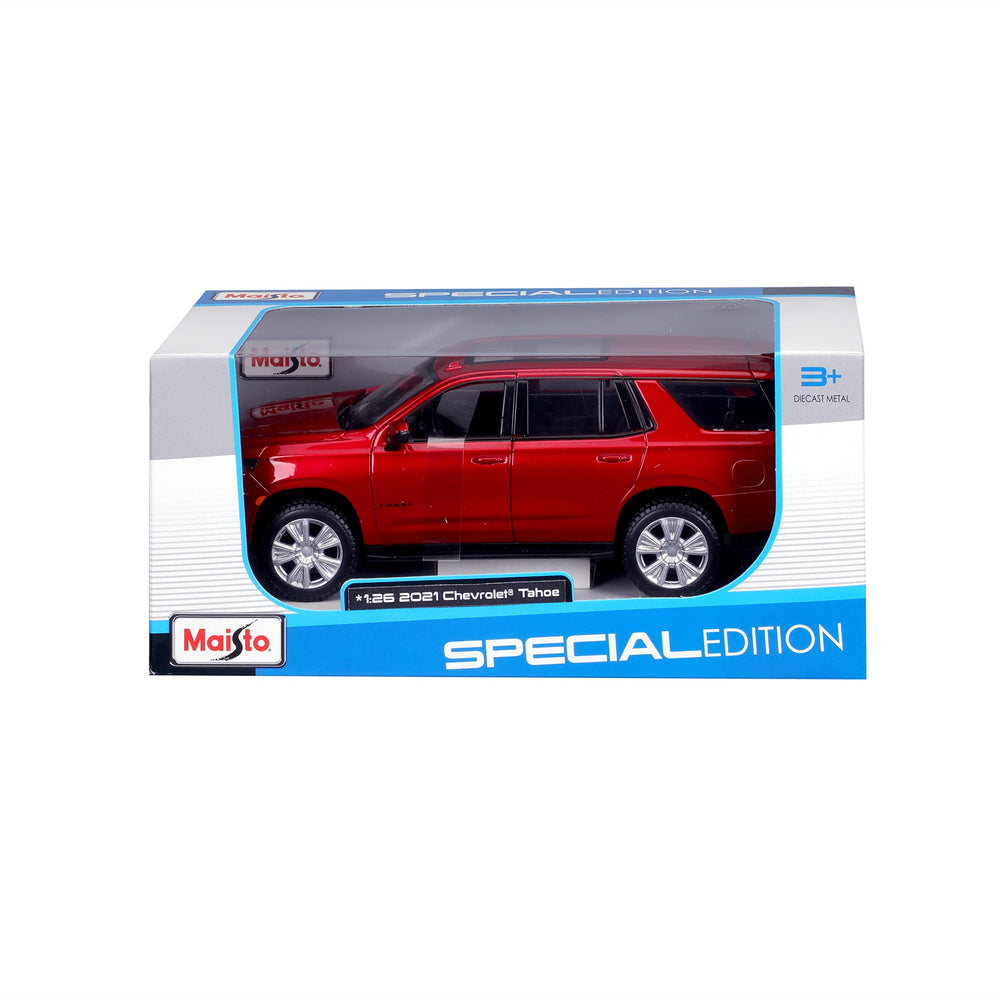Maisto M31533 Chevy Tahoe 1/24 red top view compact scale for small hands