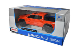 Maisto Tacoma TRD Pro packaging image, ready for collector display on a shelf.