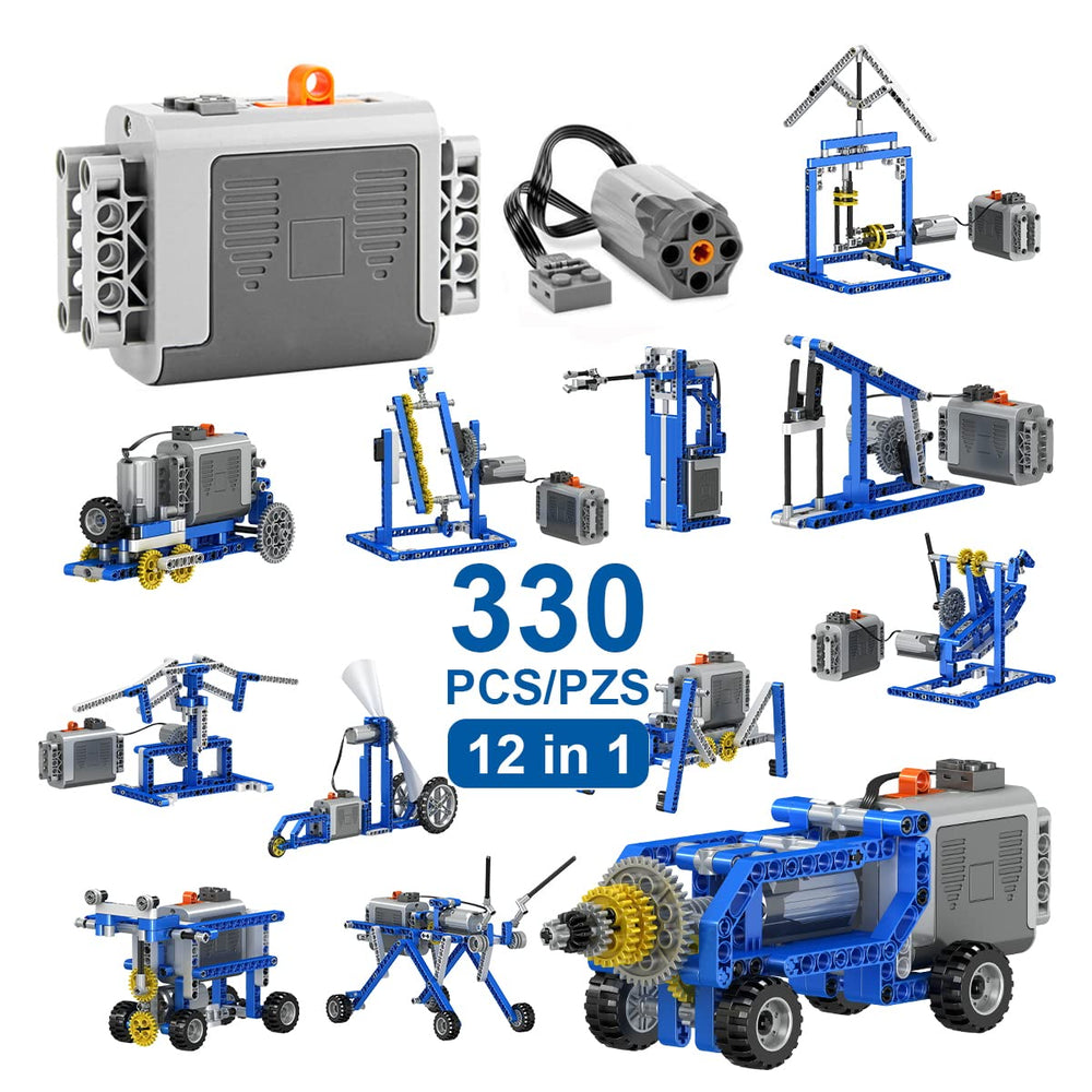Maiwaput 12-in-1 building kit with 330 pieces supports creative STEM play and motor skills