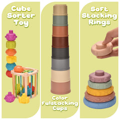 Majabike shaker rattles provide engaging sounds for sensory exploration.