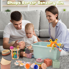 Majabike wooden sorting puzzle with 16 pieces sparks problem solving and spatial skills.