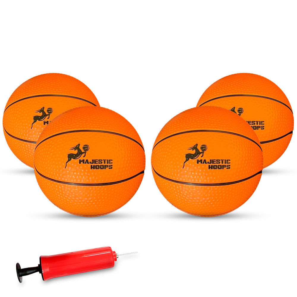 Majestic Hoops mini basketballs offer solid grip and control for all ages.