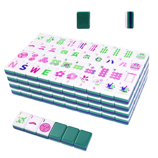 MAJONIX American Mahjong tiles in green acrylic for durable everyday play