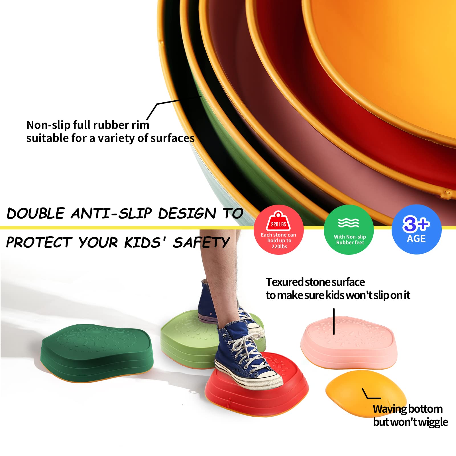 makarci balance stones bright colors help kids learn colors during play