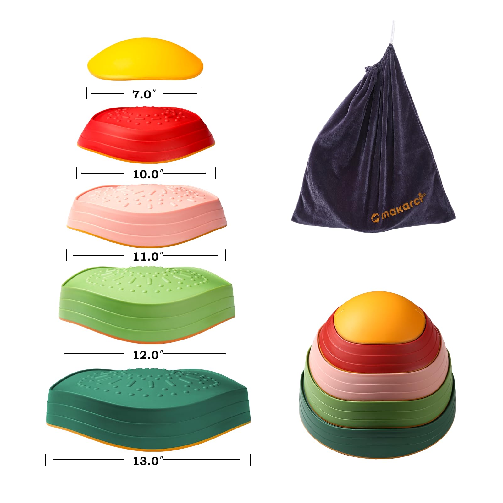makarci balance stones stackable design for easy setup and cleanup