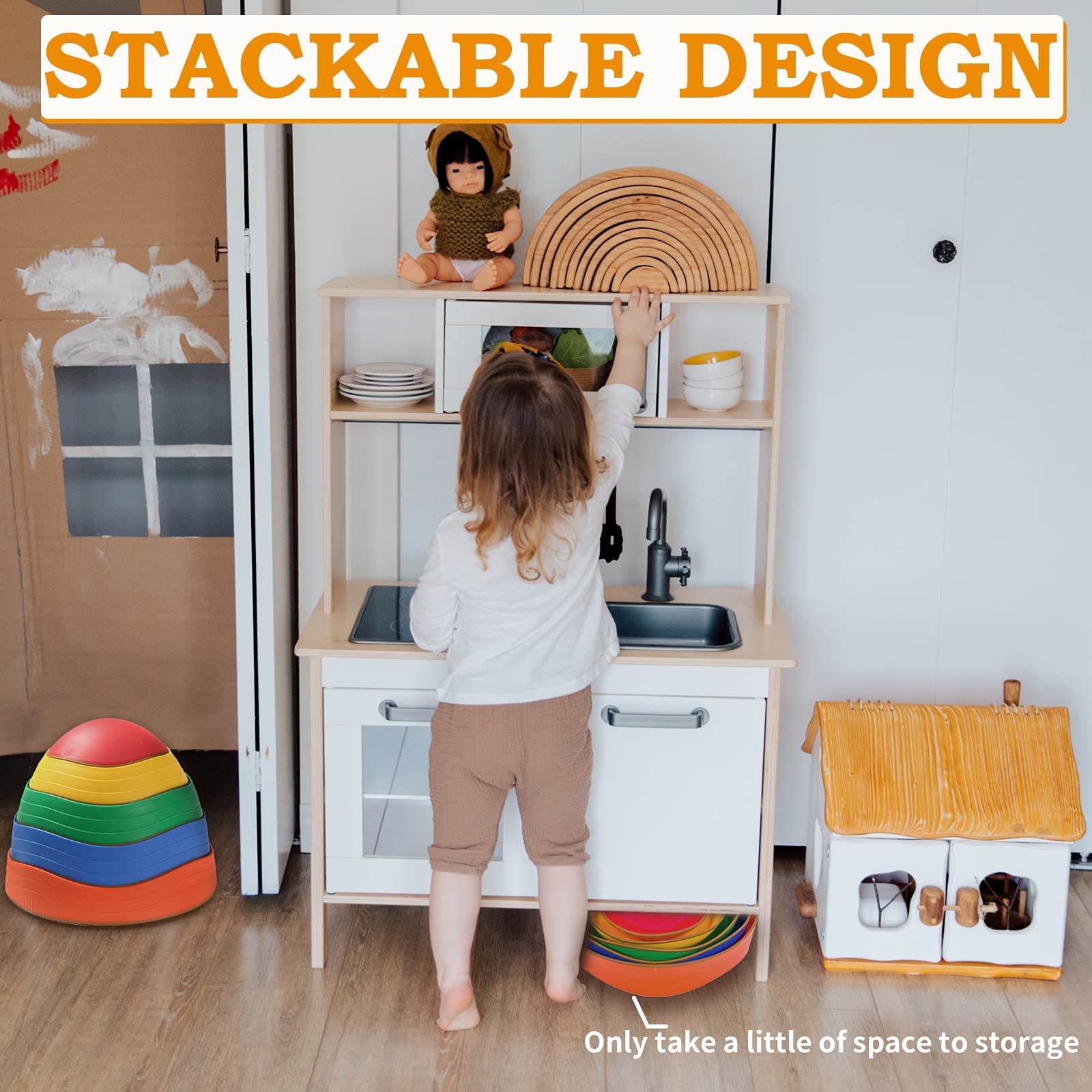 makarci stepping stones durable non-toxic plastic for outdoor use