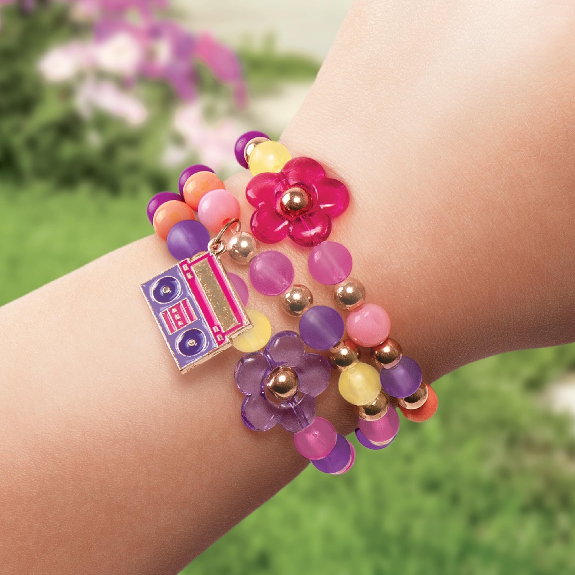 Make It Real Color Reveal bracelets kit includes charms for personalized style