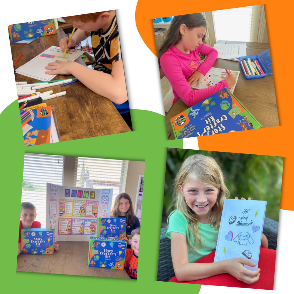 Printed hardcover from Story Crafters in a sturdy 9x6 inch size.