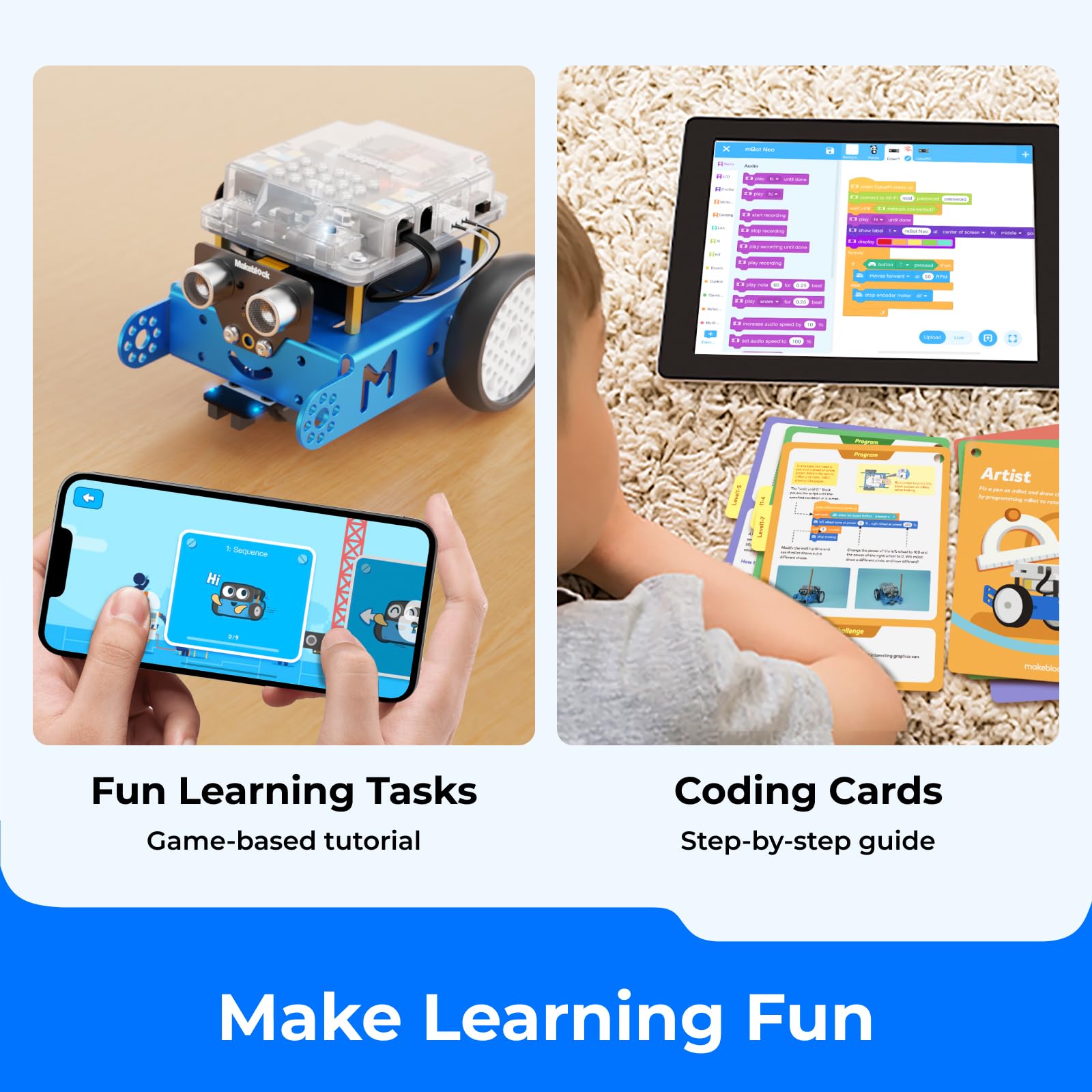 Makeblock mBot kids learning with engaging robotics activities