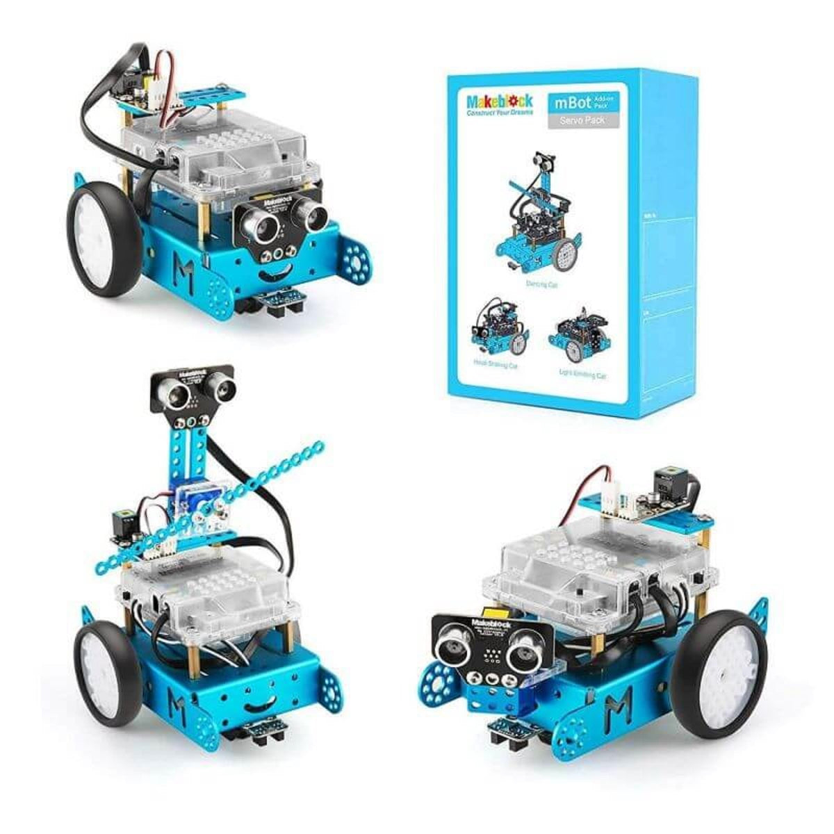 Makeblock Servo Pack Dancing Cat in motion for engaging play