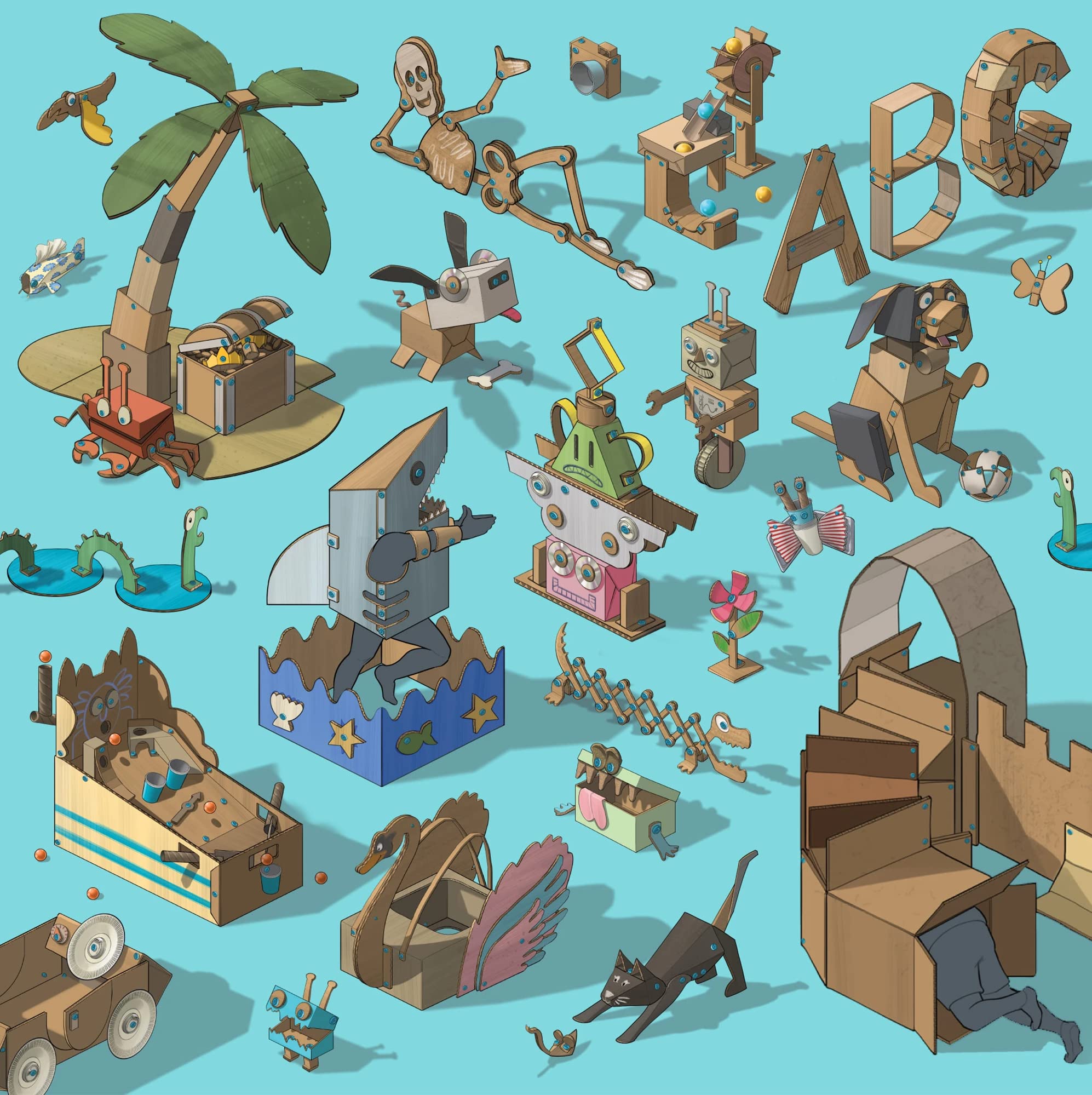 Makedo Explore hands-on-learning scene encourages experimenting with materials.