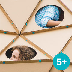 Makedo Invent classroom play setup for hands-on exploration with cardboard
