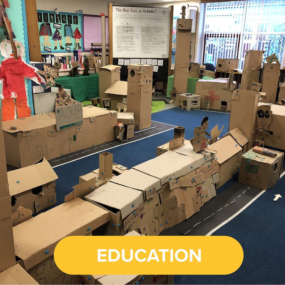 Makedo Invent connector pieces enabling quick imaginative builds