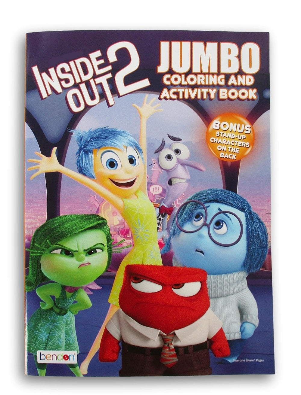 Making the Grade Inside Out 2 coloring book front cover with vivid Inside Out art for kids