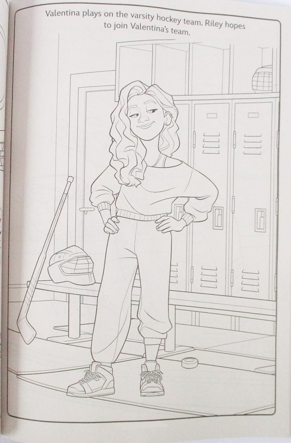 Inside Out 2 coloring book pages open for creative coloring and activities