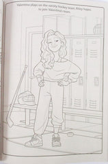 Inside Out 2 coloring book pages open for creative coloring and activities