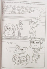 Inside Out 2 coloring book stand-up back cover ready for interactive play