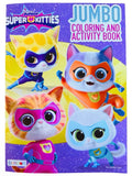 Making the Grade Super Kitties coloring book cover with vibrant art for imaginative play